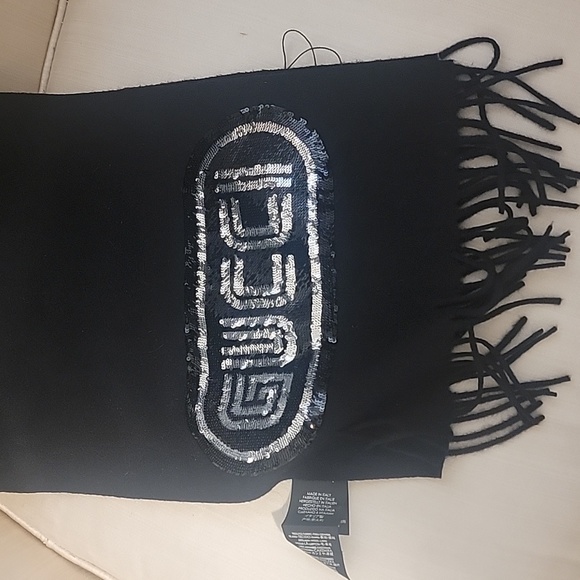 Authentic Vintage GUCC long scarf 85% wool 15% cashmere - Picture 8 of 9